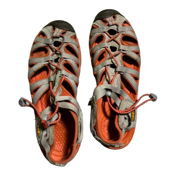 Keen Newport Closed Toe Sport Sandals Size 9 Orange Waterproof Hiking Sandals - Picture 2 of 13